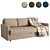 IKEA FRIHETEN Sofa Bed - Comfortable and Stylish 3D model small image 1