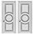 Elegant Interior Door Design 3D model small image 2