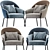 Wam Lounge Armchair: Unrivaled Comfort & Style 3D model small image 2