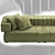 Luxury Comfort: Fendi Truman Sofa 3D model small image 2