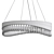 Elegant Venosa Round Chandelier 3D model small image 2