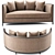 Sophia Contemporary Sofa & Chair Set 3D model small image 2