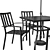 Elegant Castanon Dining Set 3D model small image 6