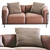 Luxurious Cassina LC3 Leather Sofa 3D model small image 5