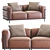 Luxurious Cassina LC3 Leather Sofa 3D model small image 6