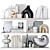 Stylish Decorative Shelves 3D model small image 1