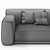 Elegant Paris Seoul Sofa 3D model small image 4