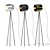 Cinema Floor Lamp: Tripod and Spotlight 3D model small image 1