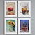  4-Piece Modern Picture Frame Set with Oil Painting 3D model small image 4