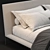 Elegant B&B Atoll Bed 3D model small image 3