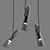 Elegant Glass Pendant Flutes 3D model small image 3