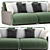 Luxury Forest 2 Seater Sofa 3D model small image 9