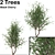 Black Cherry Duo: 2 Trees 3D model small image 1