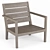 Regatta Outdoor Lounge Chair (Crate & Barrel) 3D model small image 4