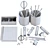 Essential Office Set: Efficient, Organized & Stylish 3D model small image 2