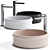 RISE Round Washbasin: Modern Elegance at its Finest 3D model small image 1