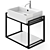 WATSON Vanity: Elegant Washbasin by Koh I Noor 3D model small image 3