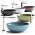 Valdama POD Round Washbasin: Sleek Design, Vibrant Colors 3D model small image 1