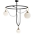 Modern NH S4 Circular Chandelier 3D model small image 1