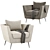 Ultra-Comfort MYNTA Armchair: Style meets Function 3D model small image 3