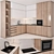 Sleek Kitchen Design Set 3D model small image 2