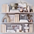 Stylish Decorative Shelves 3D model small image 1