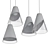 Sleek Conic Pendant Light 3D model small image 2