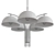 Elegant Marcel Chandelier: Sophisticated Lighting Masterpiece 3D model small image 2