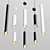 Sleek LED Pendant Lamp - Long Tube 3D model small image 2