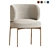 Akiko Chair: Elegant Dining Essential 3D model small image 2
