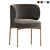 Akiko Chair: Elegant Dining Essential 3D model small image 4