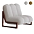 Designer Theodore Armchair: Timeless Elegance 3D model small image 1