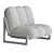 Designer Theodore Armchair: Timeless Elegance 3D model small image 3