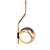 Elegant Gold Pendant Light 3D model small image 1