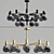 Radiant Spherical Chandeliers Collection 3D model small image 1