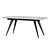 Ramses Extendable Table: Gray Ceramic Elegance 3D model small image 1