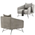 Sleek Betty Armchair: Available in 3 Colors | My Home Collection 3D model small image 5