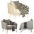 Sleek Betty Armchair: Available in 3 Colors | My Home Collection 3D model small image 6