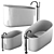 Contemporary Oval Freestanding Bathtub: DIP by Rexa 3D model small image 9