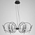 Elegant Scarabeo Chandelier 3D model small image 2