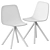 Modern Plastic Swivel Chair 3D model small image 2