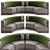 Modern Design Round Sofa 3D model small image 1