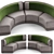 Modern Design Round Sofa 3D model small image 2