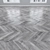 Oak Parquet: Herringbone, Linear, Chevron 3D model small image 4