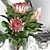 Elegant Proteus Bouquet Decor Set 3D model small image 2