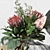 Elegant Proteus Bouquet Decor Set 3D model small image 3