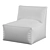 Sleek Mesh Chair: Frameless Design 3D model small image 4