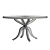 Formal Round Dining Table - Hooker Furniture 5834-75 3D model small image 5