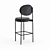 Modern Metal Bar Stool: Stool 4 High 3D model small image 5