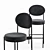 Modern Metal Bar Stool: Stool 4 High 3D model small image 6